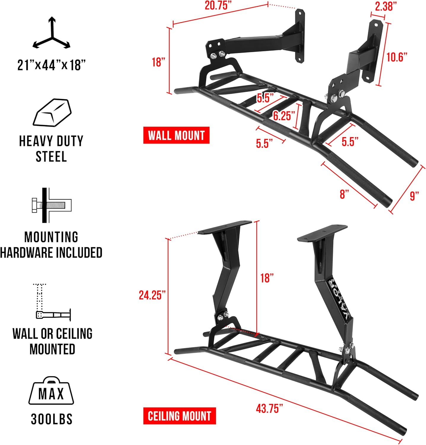 Chin-Up and Pull-Up Bar with M - Pull Up Bar review and price