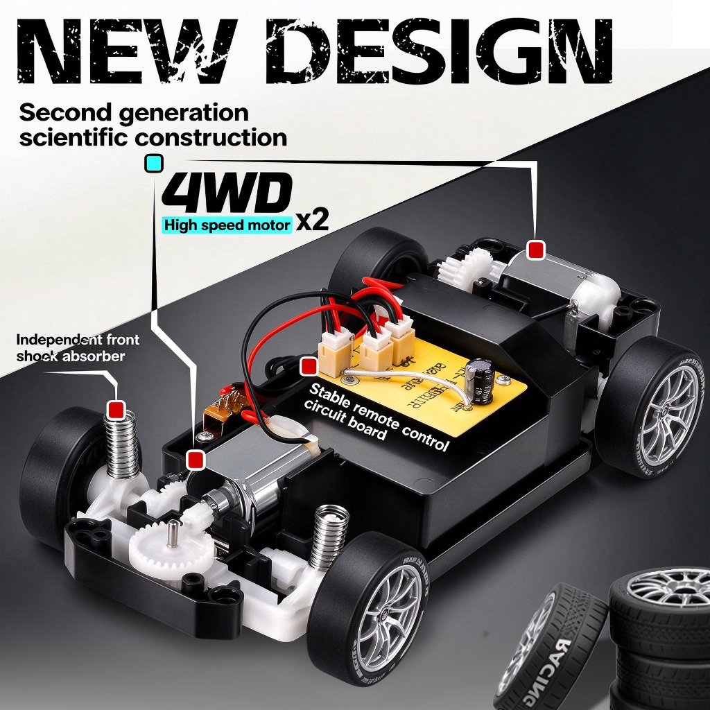 1:24 4WD 50KM/H RC Car Stunt D - Victor Racket Jetspeed review and price