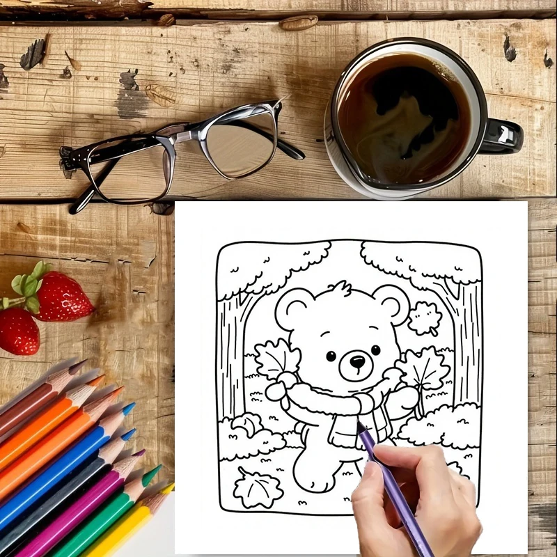 Cozy Bear Coloring Book for Ad - Chalk Bag review and price
