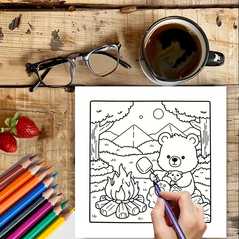 Cozy Bear Coloring Book for Ad - Chalk Bag review and price